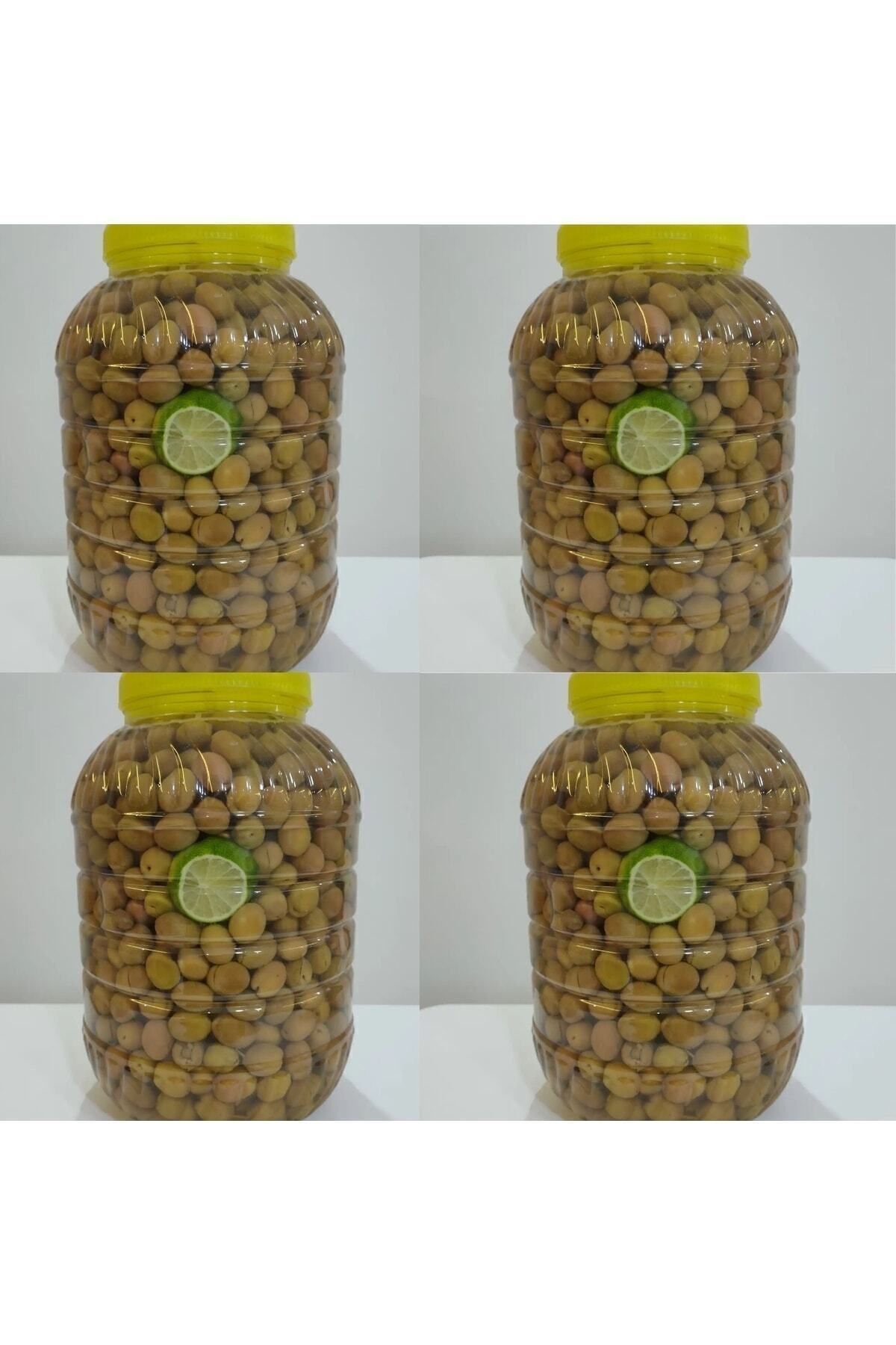 Yeşil Kırma Zeytin 4 Adet 5 Litrelik Pet Şişe ( Net : 14 Kg )