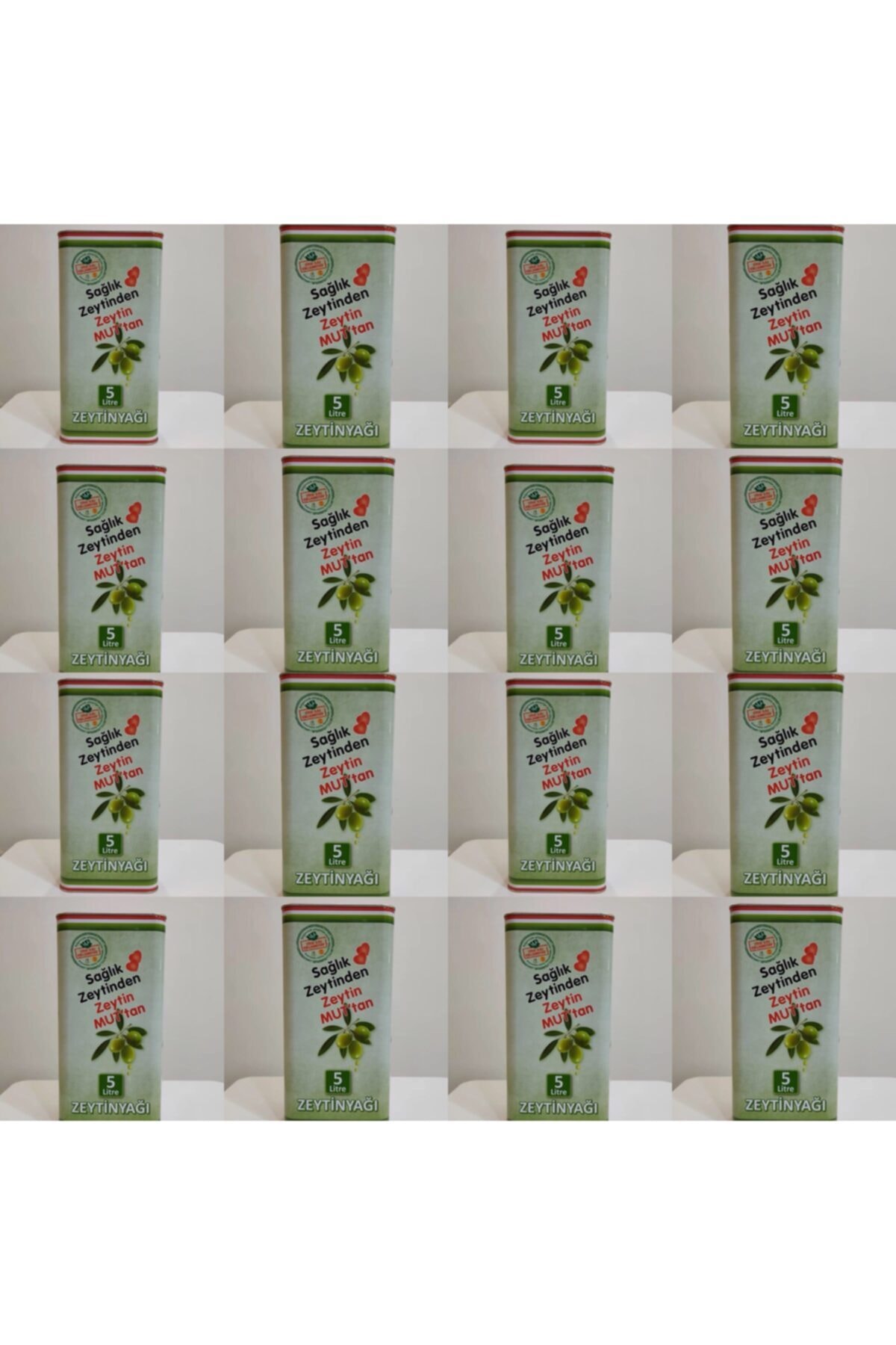 Mut Zeytinyağı 16 Adet 5 Litre Toplamda 80 Litre Erken Hasat Zeytinyağı