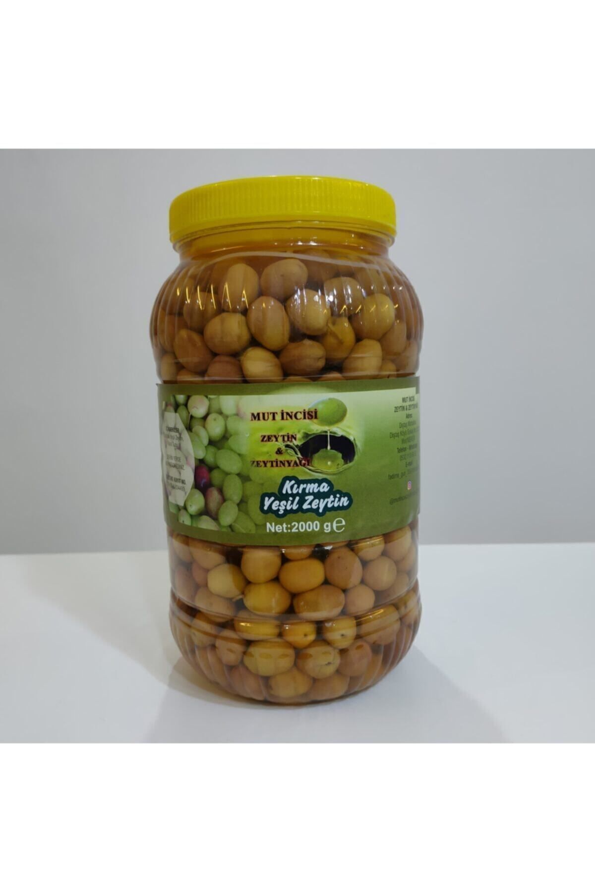 Yeşil Kırma Zeytin Net 2 Kg Iri Boy